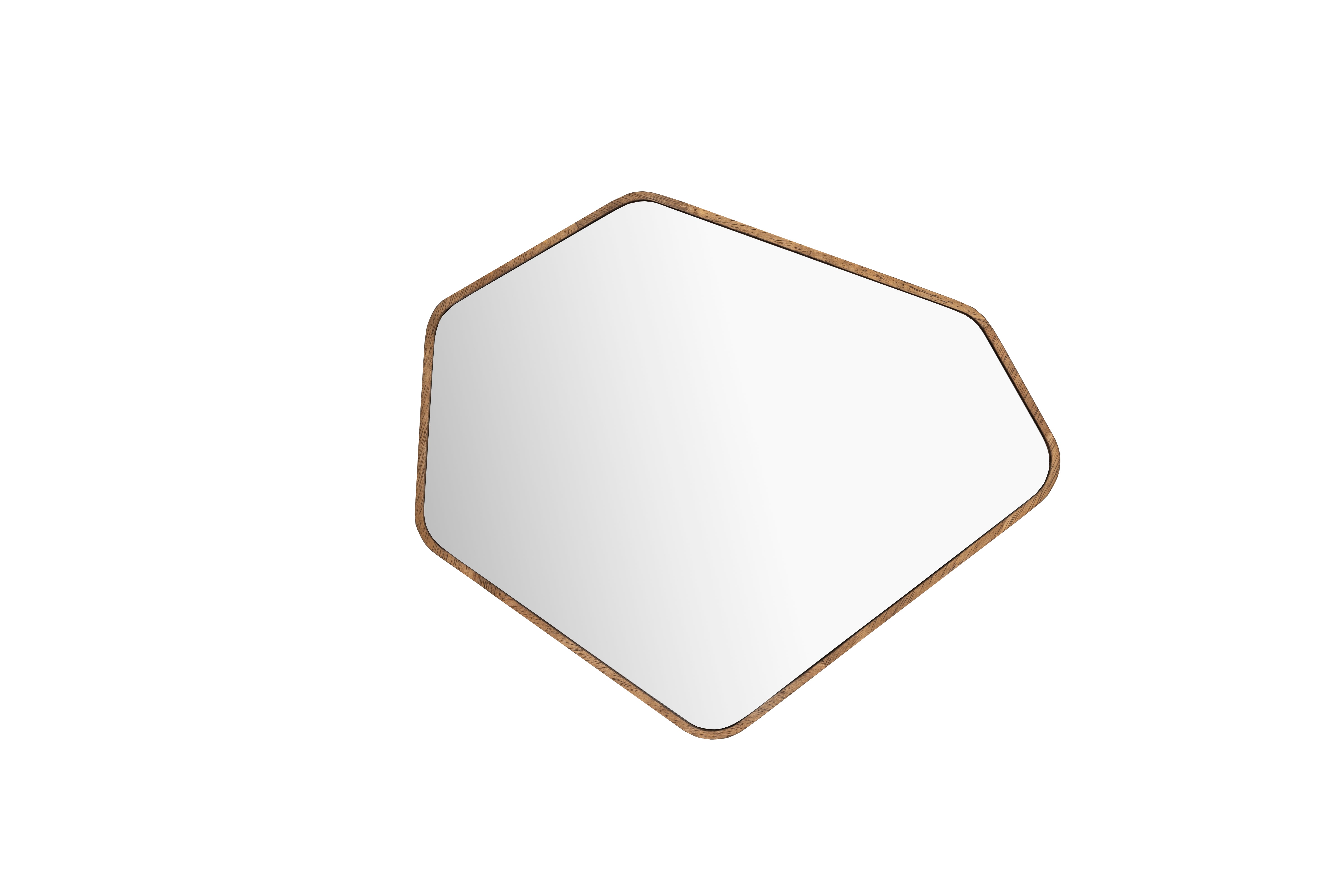 Dutchbone Bryn Abstract Natural Wood Wall Mirror